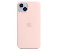 Apple Coque en silicone pour iPhone 14 Plus avec MagSafe Rose craie