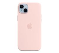 Apple Coque en silicone pour iPhone 14 Plus avec MagSafe Rose craie