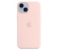 Apple Coque en silicone pour iPhone 14 avec MagSafe – Rose craie