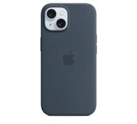 Apple Coque en Silicone avec MagSafe pour iPhone 15 - Bleu Orage