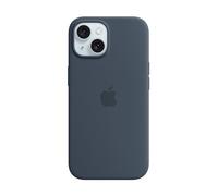 Apple Coque en Silicone avec MagSafe pour iPhone 15 Plus - Bleu Orage
