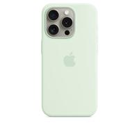Apple Coque en silicone avec MagSafe pour iPhone 15 Pro - Menthe douce Apple iPhone 15 Pro