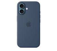 Apple Coque en silicone avec MagSafe pour iPhone 16 - Denim, Housse, Apple, iPhone 16, 15,5 cm (6.1'), Bleu MYY23ZM/A