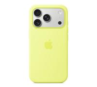 Apple Coque en silicone avec MagSafe pour iPhone 17 Pro Neon Yellow Jaune