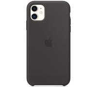 Apple Coque en silicone iPhone 11 Noir Noir