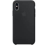 Apple Coque en silicone iPhone X / Xs Noir Noir