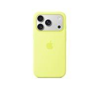 Apple coque en silicone jaune fluo avec MagSafe pour iPhone 17 Pro