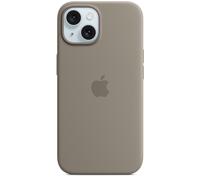 Coque En Silicone Apple iPhone 15 Officielle - Argile (Gris) - Neuf