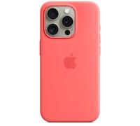 Apple Coque en silicone MagSafe iPhone 15 Pro Guava Rose