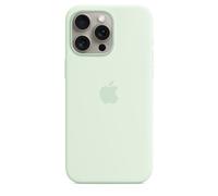 Apple Coque en silicone MagSafe iPhone 15 Pro Soft Mint Vert