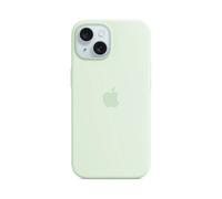 Apple Coque en silicone MagSafe iPhone 15 Soft Mint Menthe verte