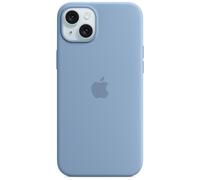 Apple Coque en silicone MagSafe pour iPhone 15 Plus Winter Blue Bleu