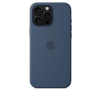 Apple Coque en silicone MagSafe pour iPhone 16 Pro Max Denim Blue Bleu