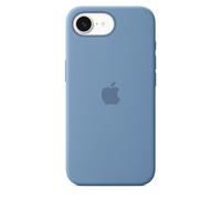 Coque en silicone Apple Bleu Hiver pour iPhone 16e