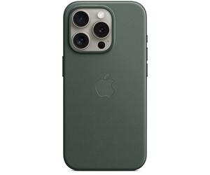 Apple Coque FineWoven MagSafe iPhone 15 Pro Evergreen Vert