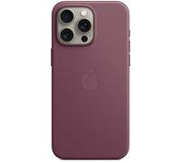 Apple Coque FineWoven MagSafe pour iPhone 15 Pro Max Mulberry Rouge
