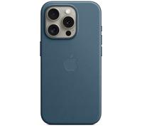 Apple Coque FineWoven MagSafe pour iPhone 15 Pro Pacific Blue Bleu