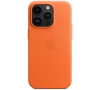 Apple Coque Leather MagSafe iPhone 14 Pro Orange Orange