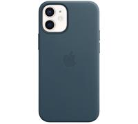 Apple Coque Leather MagSafe pour iPhone 12 Mini Baltic Blue Bleu