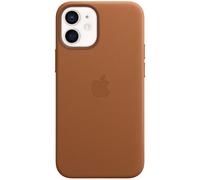 Apple Coque Leather MagSafe pour iPhone 12 Mini Saddle Brown Marron
