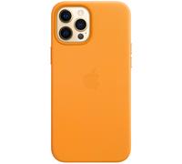 Apple Coque Leather MagSafe pour iPhone 12 Pro Max California Poppy Jaune
