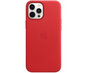Apple Coque Leather MagSafe pour iPhone 12 Pro Max Red Rouge