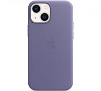 Apple Coque Leather MagSafe pour iPhone 13 Mini Wisteria Lilas