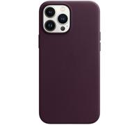 Apple Coque Leather MagSafe pour iPhone 13 Pro Max Dark Cherry Rouge foncé