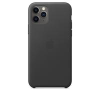 Apple Coque Leather pour iPhone 11 Pro Black Noir