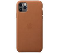 Apple Coque Leather pour iPhone 11 Pro Max Saddle Brown Marron