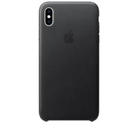 Apple Coque Leather pour iPhone Xs Max Black Noir