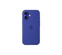 Apple - Couverture arrière pour téléphone portable - compatibilité avec MagSafe - silicone - bleu d'outremer - pour iPhone 16