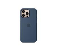 Apple - Couverture arrière pour téléphone portable - compatibilité avec MagSafe - silicone - denim - pour iPhone 16 Pro Max