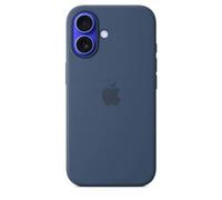 Apple - Couverture arrière pour téléphone portable - compatibilité avec MagSafe - silicone - denim - pour iPhone 16