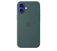 Apple - Couverture arrière pour téléphone portable - compatibilité avec MagSafe - silicone - vert lac - pour iPhone 16 Plus