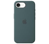 Apple - Couverture arrière pour téléphone portable - silicone - vert lac - pour iPhone 16e