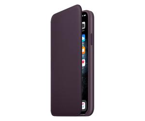 Apple Étui de télephone portefeuille Leather Folio iPhone 11 Pro Max Aubergine Violet