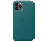 Apple Étui de télephone portefeuille Leather Folio pour iPhone 11 Pro Peacock Bleu clair