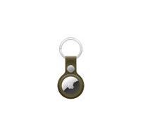 Porte-clés en tissage fin AirTag - Olive sombre