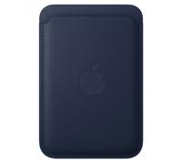Porte cartes en tissage fin pour iPhone avec MagSafe Bleu intense