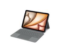 Logitech Combo Touch - Clavier et étui - avec trackpad - rétroéclairé - Apple Smart connector - AZERTY - Français - gris oxford - pour Apple 11-inch iPad Air (M2)