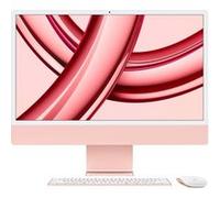 Apple iMac Apple M M3 59,7 cm (23.5") 4480 x 2520 pixels PC All-in-One 8 Go 256 Go SSD macOS Sonoma Wi-Fi 6E (802.11ax) Rose