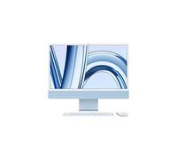 Apple iMac 24" ecran retina 4,5K 256Go 8Go RAM Puce M3 CPU 8 coeurs GPU 10 coeurs Bleu Nouveau