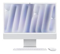 Apple iMac 24"" ecran retina 4,5K 256Go SSD 16Go RAM Puce M4 CPU 8 coeurs GPU 8 coeurs Argent (2024)