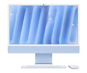 Apple iMac 24"" ecran retina 4 5K 256Go SSD 16Go RAM Puce M4 CPU 8 coeurs GPU 8 coeurs Bleu (2024)