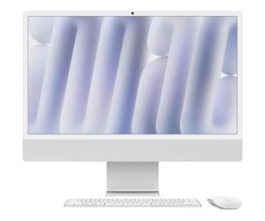Apple iMac 24"" ecran retina 4,5K 512Go SSD 16Go RAM Puce M4 CPU 10 coeurs GPU 10 coeurs Argent (2024)
