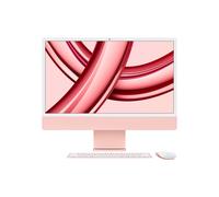 Apple iMac Apple M M3 59,7 cm (23.5 ) 4480 x 2520 pixels PC All-in-One 8 Go 256 Go SSD macOS Sonoma Wi-Fi 6E (802.11ax) Rose