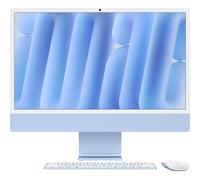 Apple iMac Apple M M4 59,7 cm (23.5 ) 4480 x 2520 pixels PC All-in-One 16 Go 256 Go SSD macOS Sequoia Wi-Fi 6E (802.11ax) Bleu