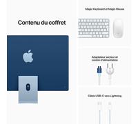 APPLE - iMac IMAC24 MJV93FN 256GB Blue Puce M1 GPU8/CPU7 0194252440292