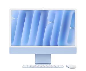 Apple iMac Ordinateur de Bureau Tout-en-Un avec Puce M4, CPU 10 cœurs et GPU 10 cœurs : Conçu pour Apple Intelligence, écran Retina 24'', 16 Go de mémoire unifiée, 512 Go de Stockage SSD ; Bleu